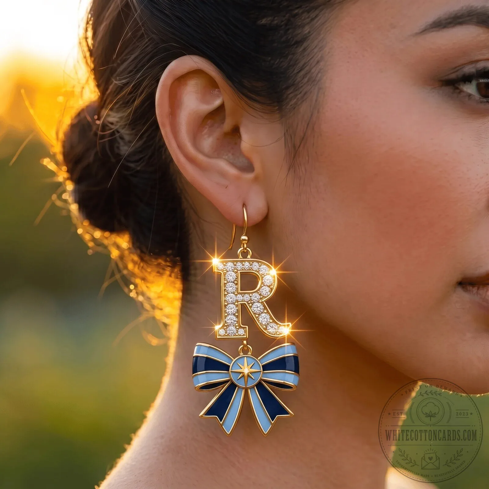 Tampa Bay Rays Baseball Team Dangle Earrings with Bows 7 Tampa Bay Rays Baseball Team Dangle Earrings with Bows