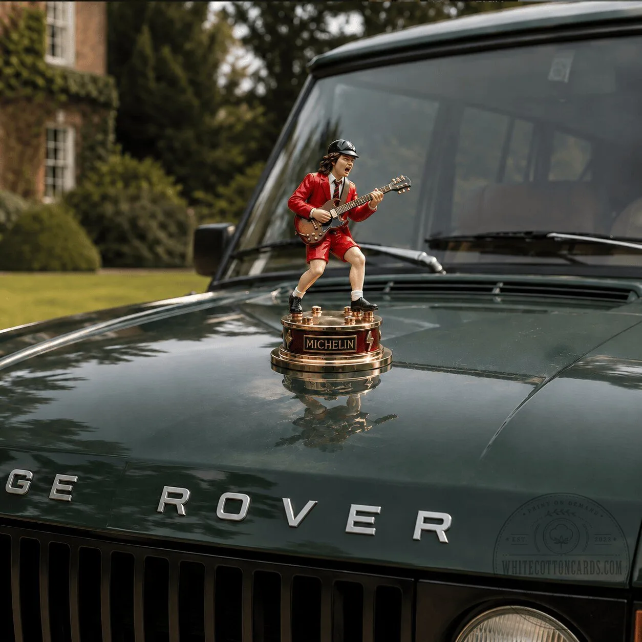 ACDC Angus Young Michelin Car Hood Ornament Figurine 5 ACDC Angus Young Michelin Car Hood Ornament Figurine