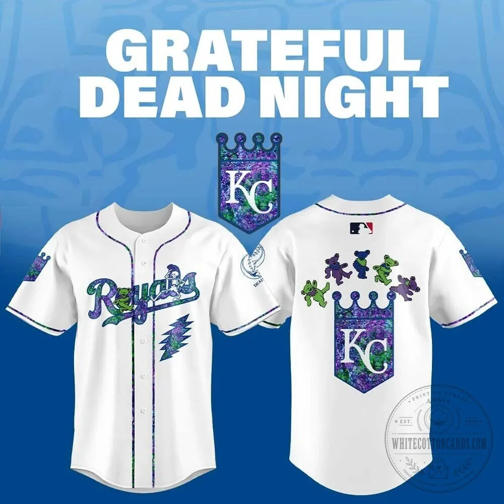 Grateful Dead Night Baseball Jersey for Kansas City Royals Fans 4 Grateful Dead Night Baseball Jersey for Kansas City Royals Fans
