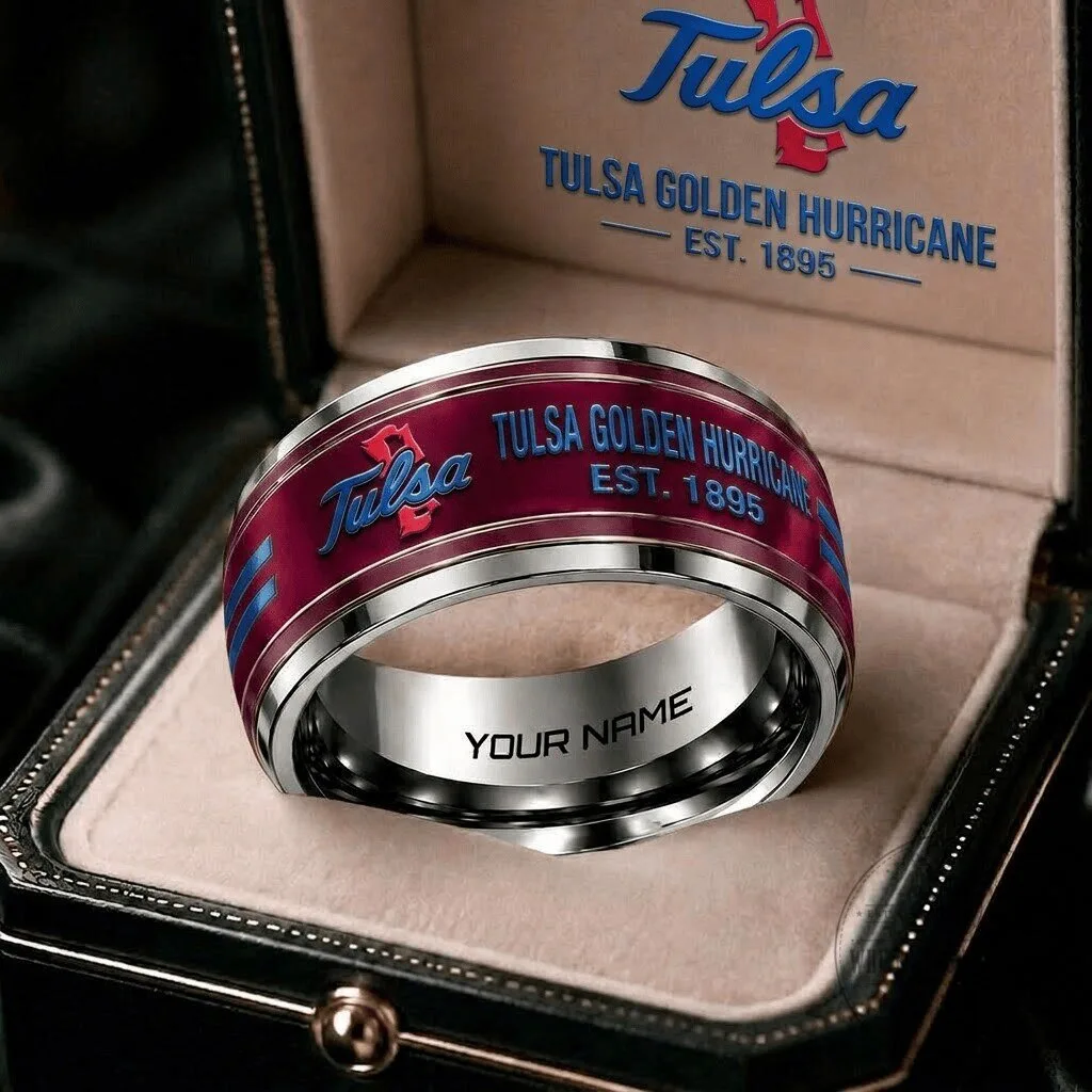 Tulsa Golden Hurricane NCAA Personalized Ring Gift Style 2 5 Tulsa Golden Hurricane NCAA Personalized Ring Gift Style 2