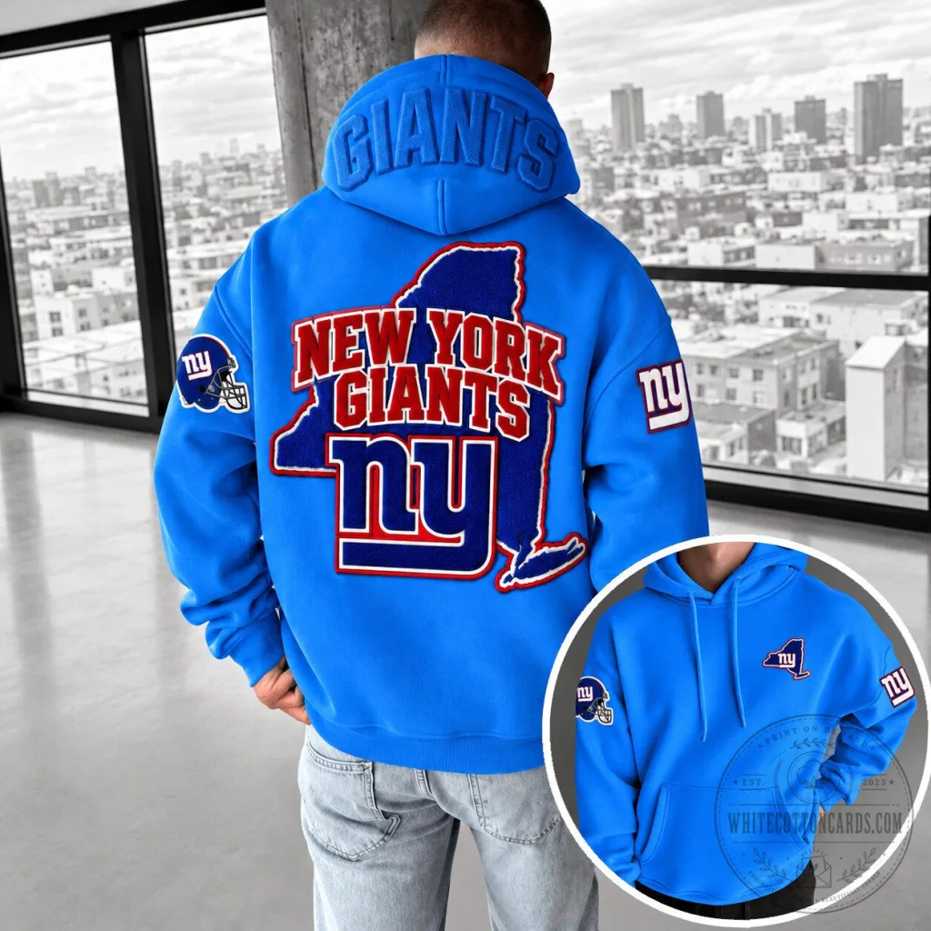 Royal Blue Hoodie for New York Giants NFL Football Team Royal Blue Hoodie for New York Giants NFL Football Team