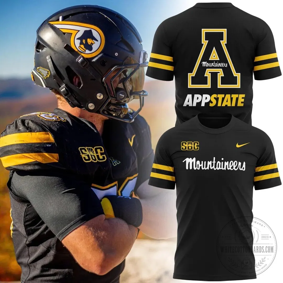 App State Mountaineers vs NC State Wolfpack Football T-Shirt