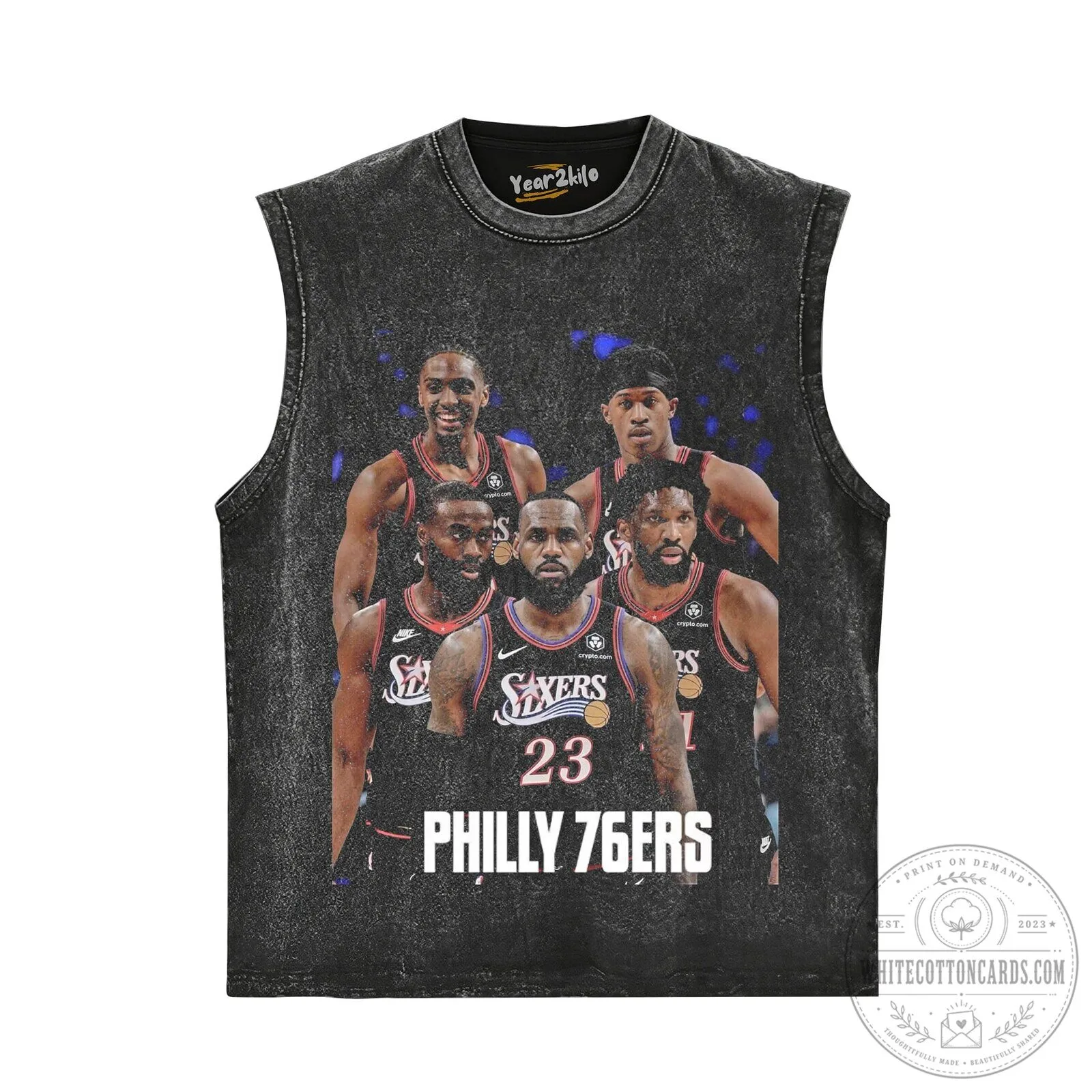 76ers Big Five Basketball Team Black Graphic T-Shirt 13 76ers Big Five Basketball Team Black Graphic T-Shirt