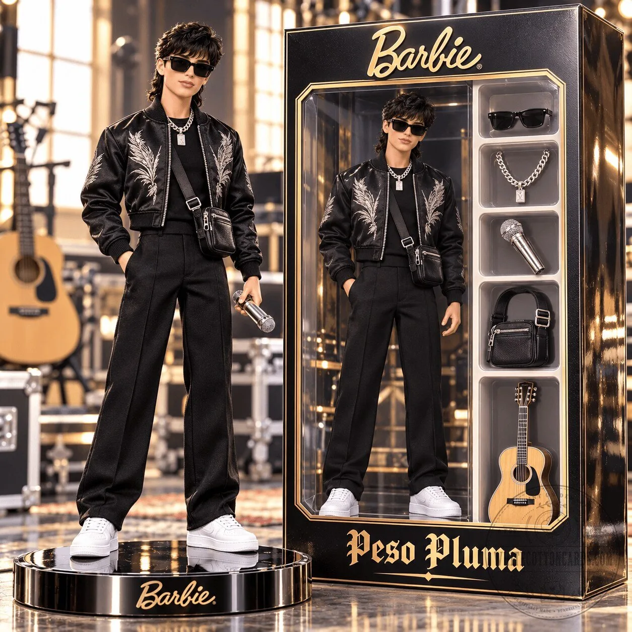 Peso Pluma Barbie Doll Collectible Commemorative Figure with Accessories 2 Peso Pluma Barbie Doll Collectible Commemorative Figure with Accessories