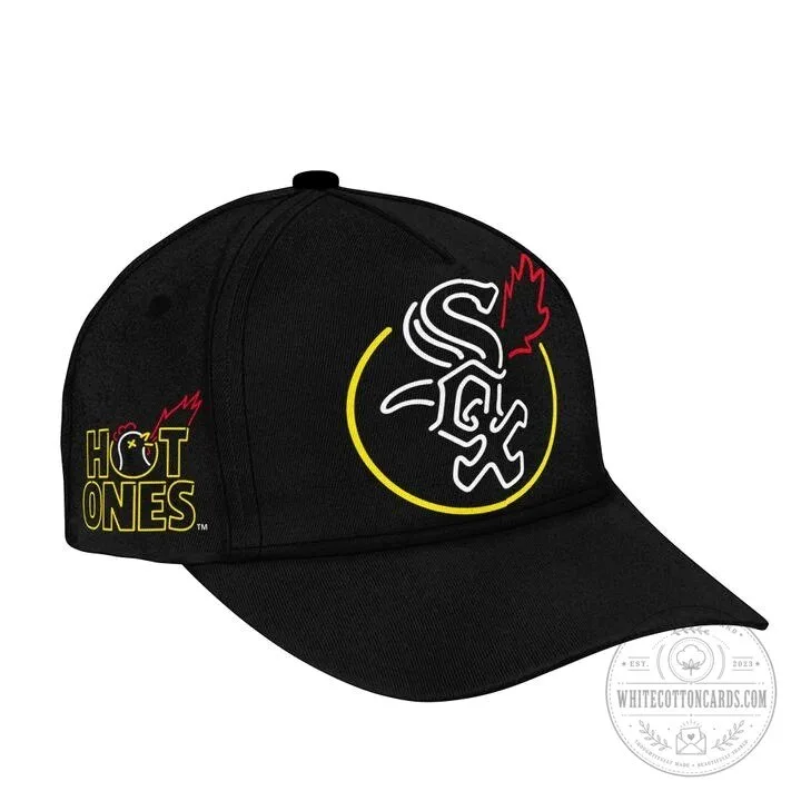 Hot Ones Chicago White Sox Baseball Team Logo Black Cap Hat 8 Hot Ones Chicago White Sox Baseball Team Logo Black Cap Hat
