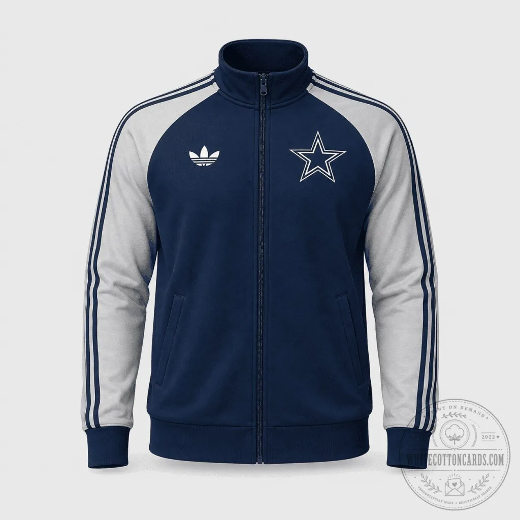 Dallas Cowboys National Football League Adidas Style Track Jacket Dallas Cowboys National Football League Adidas Style Track Jacket