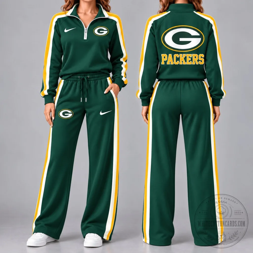 green-bay-packers-women-s-premium-nfl-game-day-classic-side-stripe-quarter-zip-tracksuit-featured Green Bay Packers Women's Premium NFL Game Day Classic Side Stripe Quarter-Zip Tracksuit
