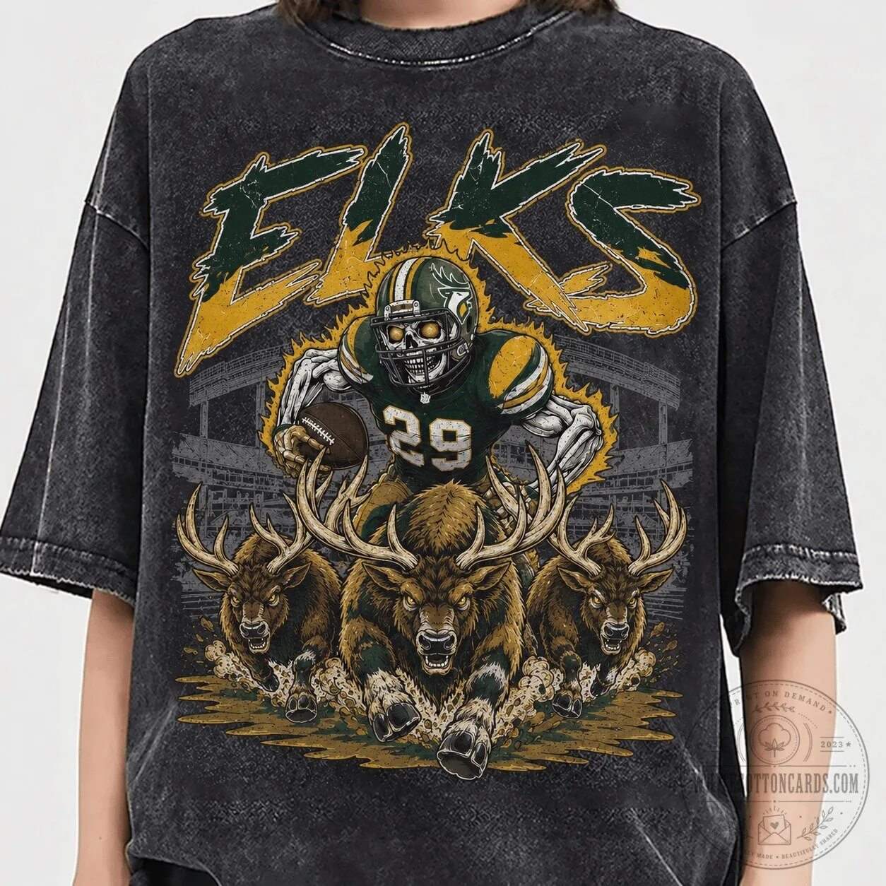 Edmonton Elks Football 1D Fan Vintage Distressed T-Shirt 1 Edmonton Elks Football 1D Fan Vintage Distressed T-Shirt