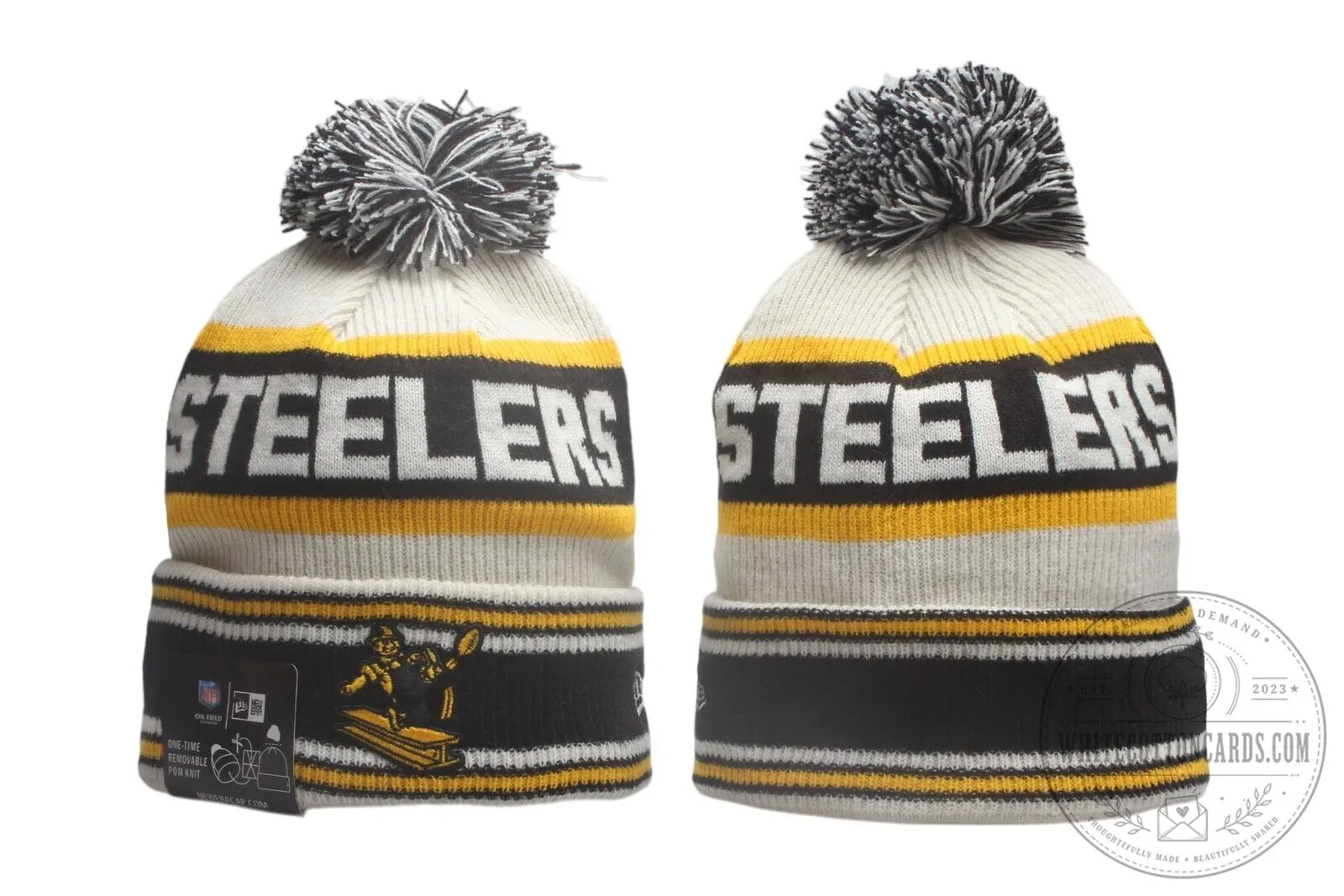 Pittsburgh Steelers Winter Knit Pom-Pom Beanie Hat