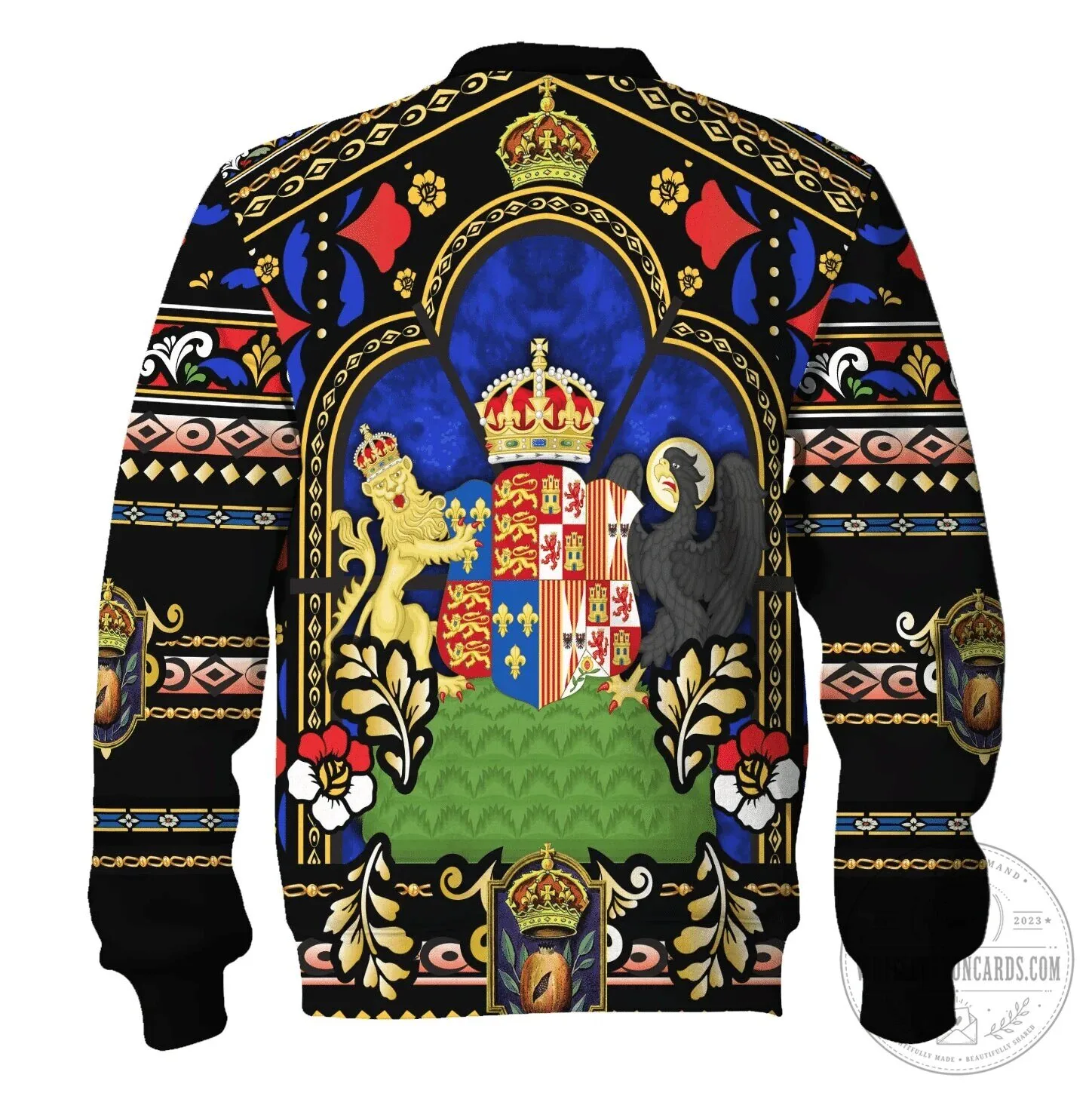 Catherine of Aragon Queen of England Stained Glass Portrait Hoodie Sweatshirt 24 Catherine of Aragon Queen of England Stained Glass Portrait Hoodie Sweatshirt