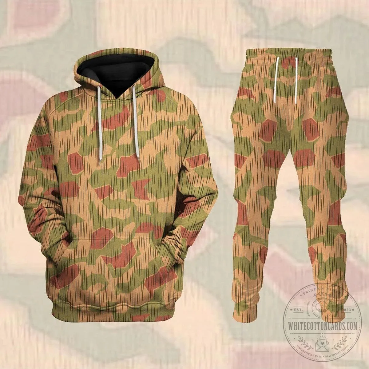 Sumpftarnmuster 1943 German Camouflage Hoodie and Pants Set