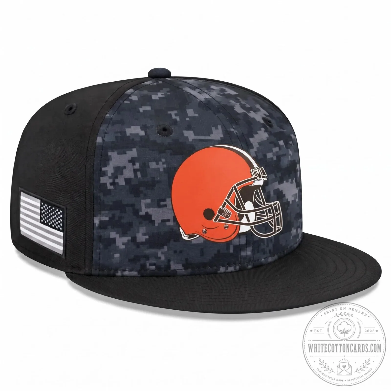 Digital Camouflage Snapback Hat for Cleveland Browns Salute To Service