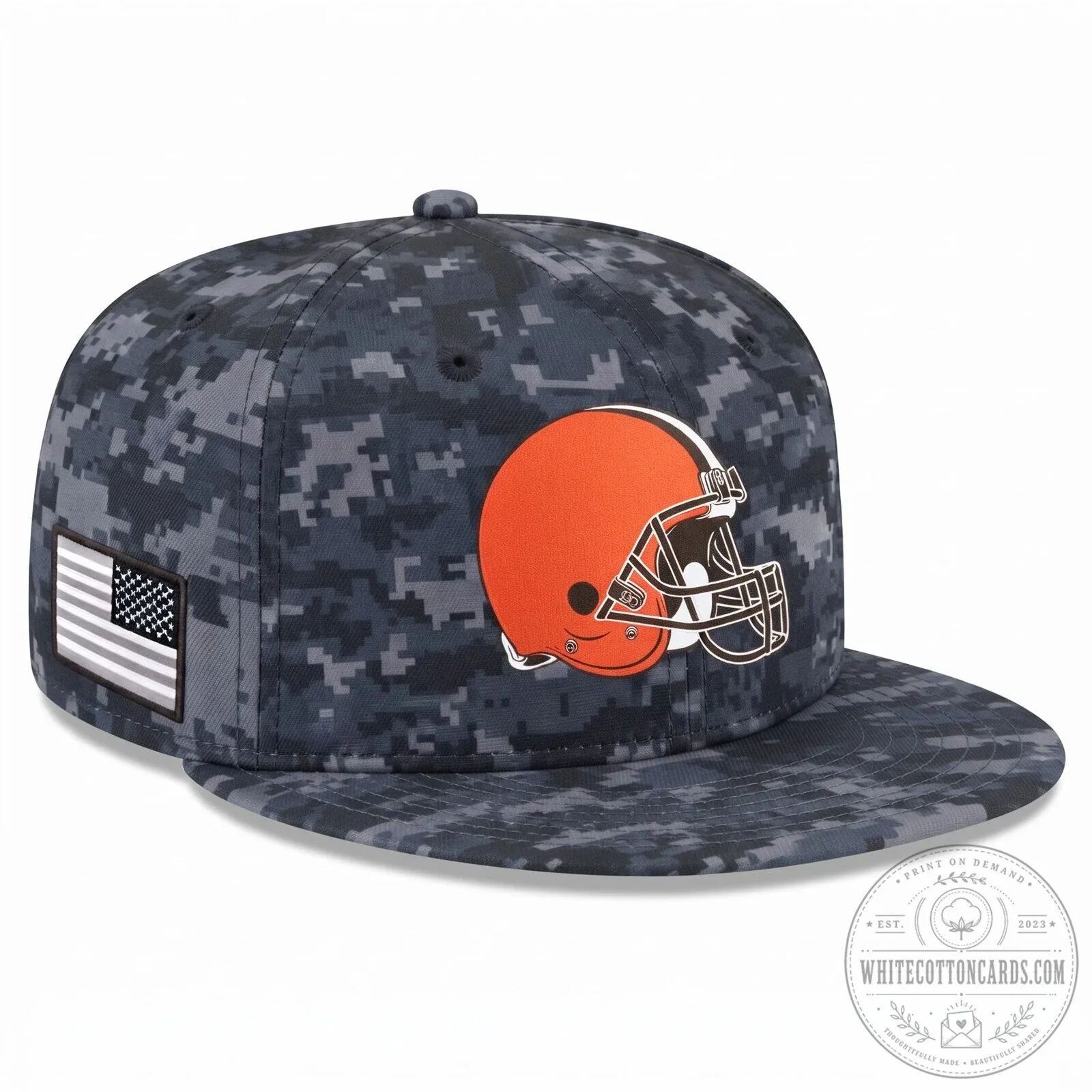 Digital Camouflage Snapback Hat for Cleveland Browns Salute To Service 7 Digital Camouflage Snapback Hat for Cleveland Browns Salute To Service