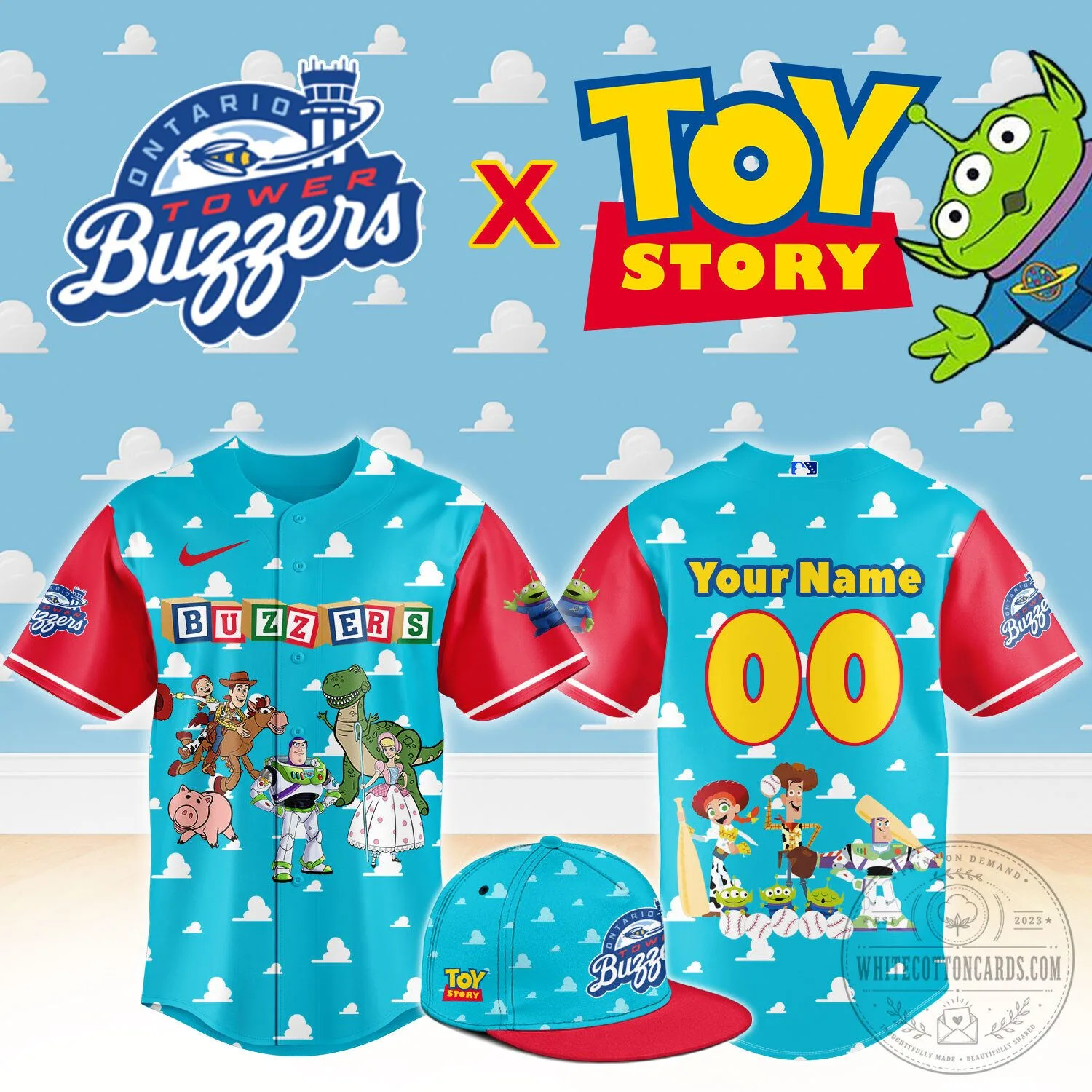 ..Ontario Tower Buzzers Toy Story Night Limited Custom Jersey 3 ..Ontario Tower Buzzers Toy Story Night Limited Custom Jersey
