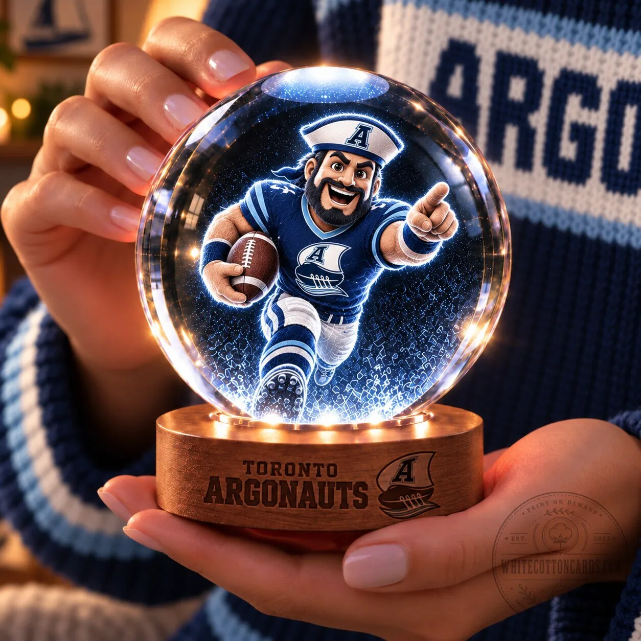 Toronto Argonauts Football Team Crystal Ball Night Light Lamp 3 Toronto Argonauts Football Team Crystal Ball Night Light Lamp