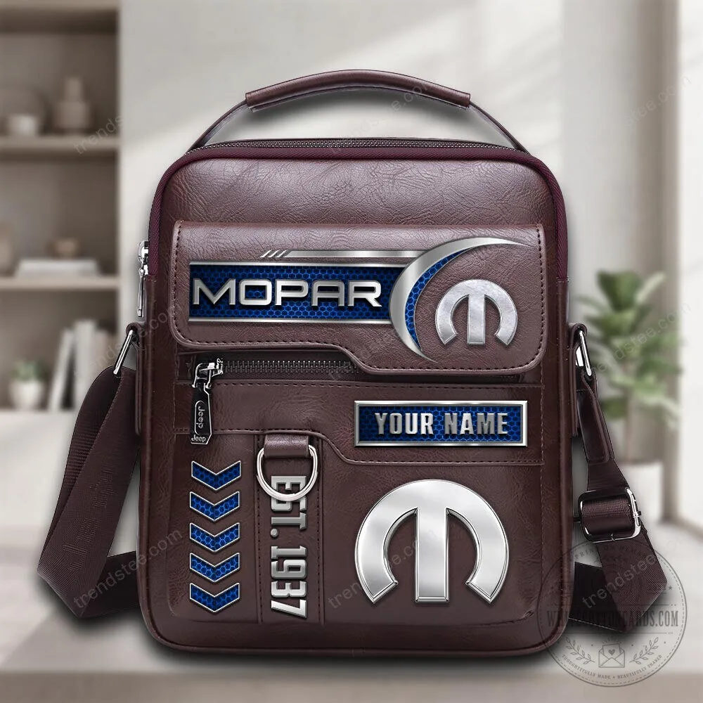Mopar Car Brand Personalized Leather Crossbody Bag 5 Mopar Car Brand Personalized Leather Crossbody Bag