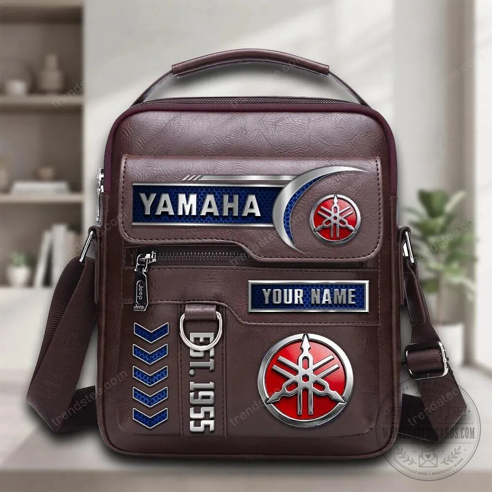 Yamaha Motor Company Personalized Leather Crossbody Bag