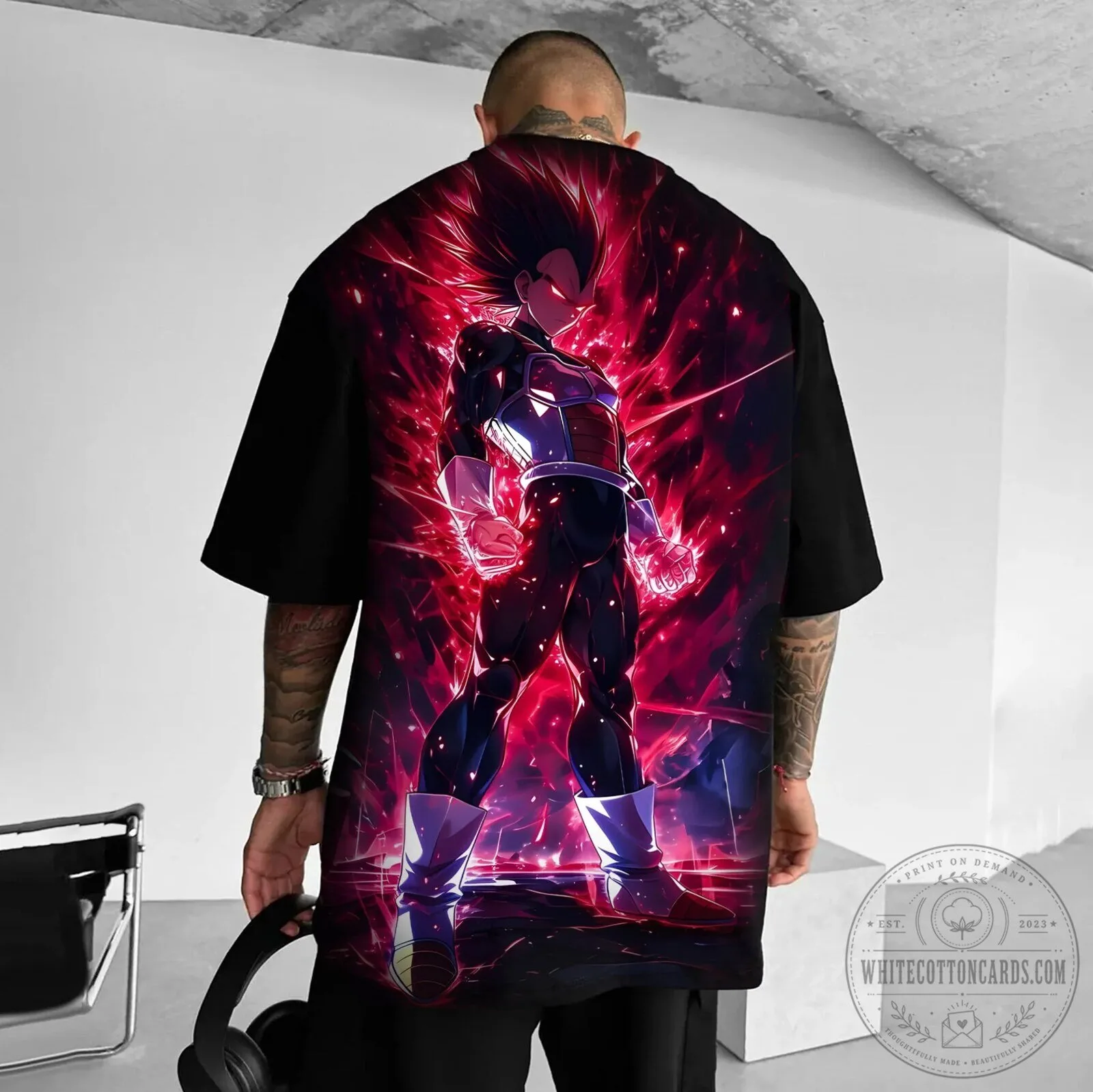 Dragon Ball Super Vegeta Ultra Ego Anime Inspired Graphic T-Shirt 6 Dragon Ball Super Vegeta Ultra Ego Anime Inspired Graphic T-Shirt