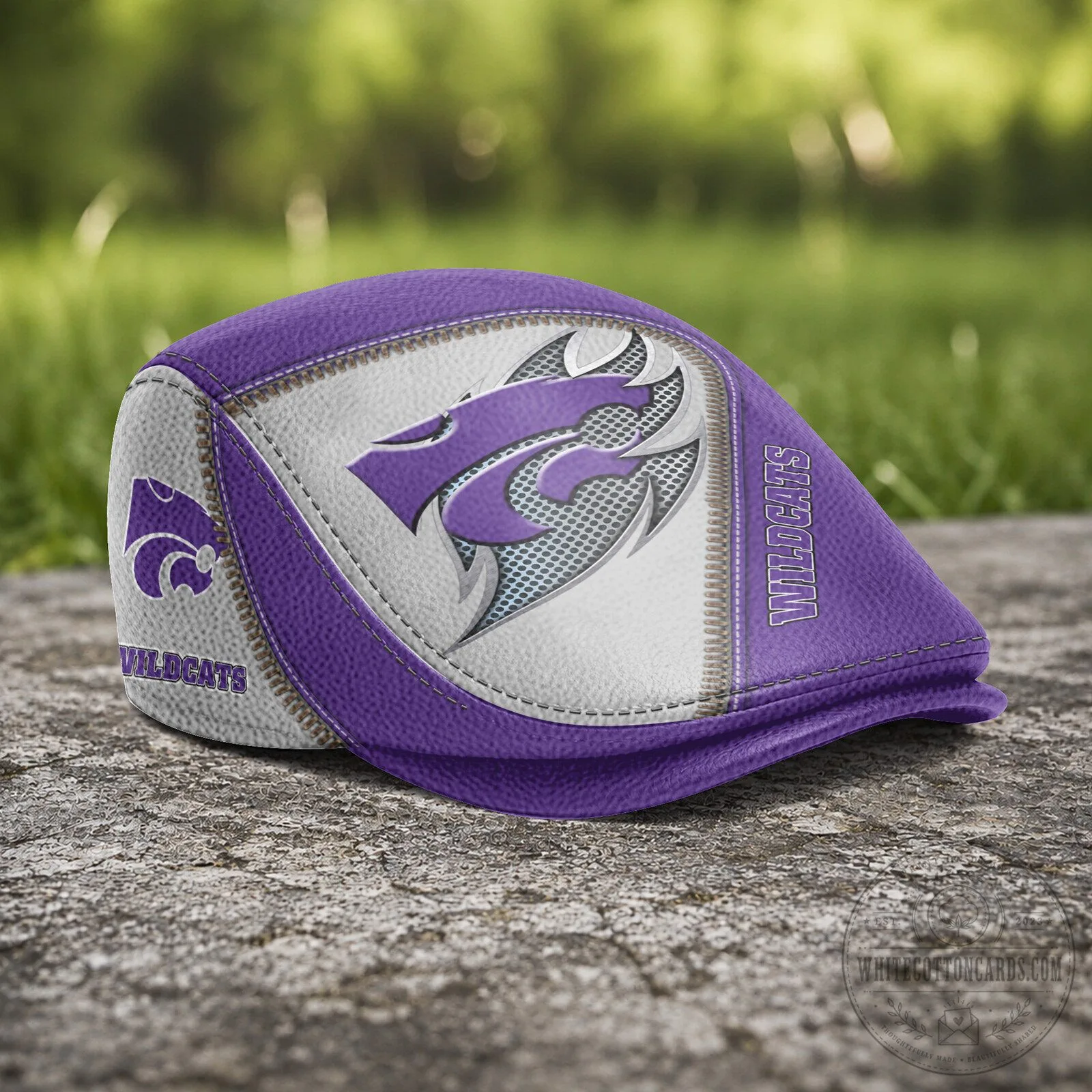 Kansas State Wildcats NCAA Golf Flat Cap Hat 2 Kansas State Wildcats NCAA Golf Flat Cap Hat