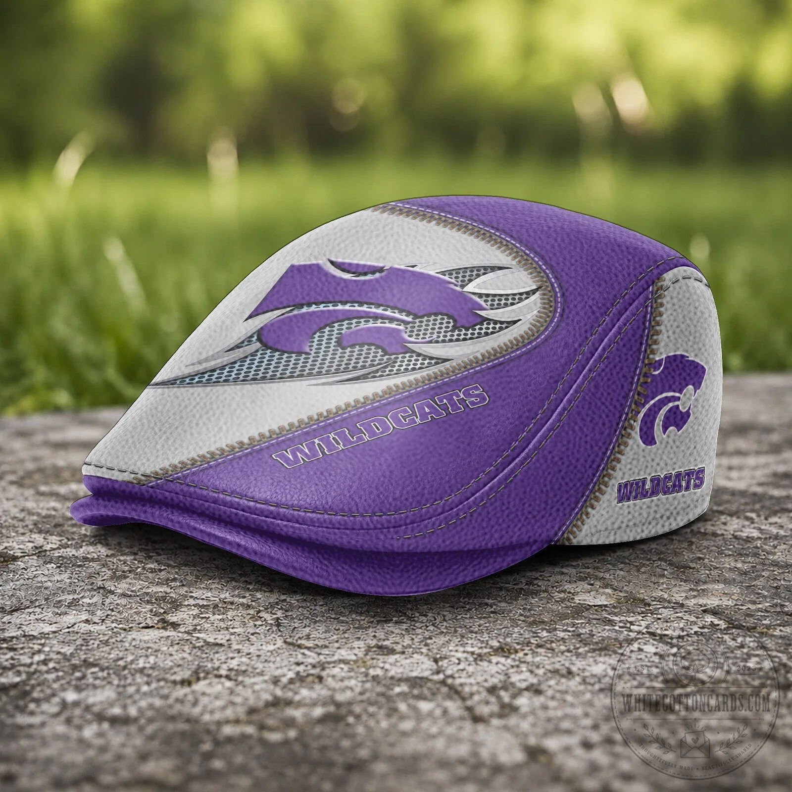 Kansas State Wildcats NCAA Golf Flat Cap Hat 9 Kansas State Wildcats NCAA Golf Flat Cap Hat