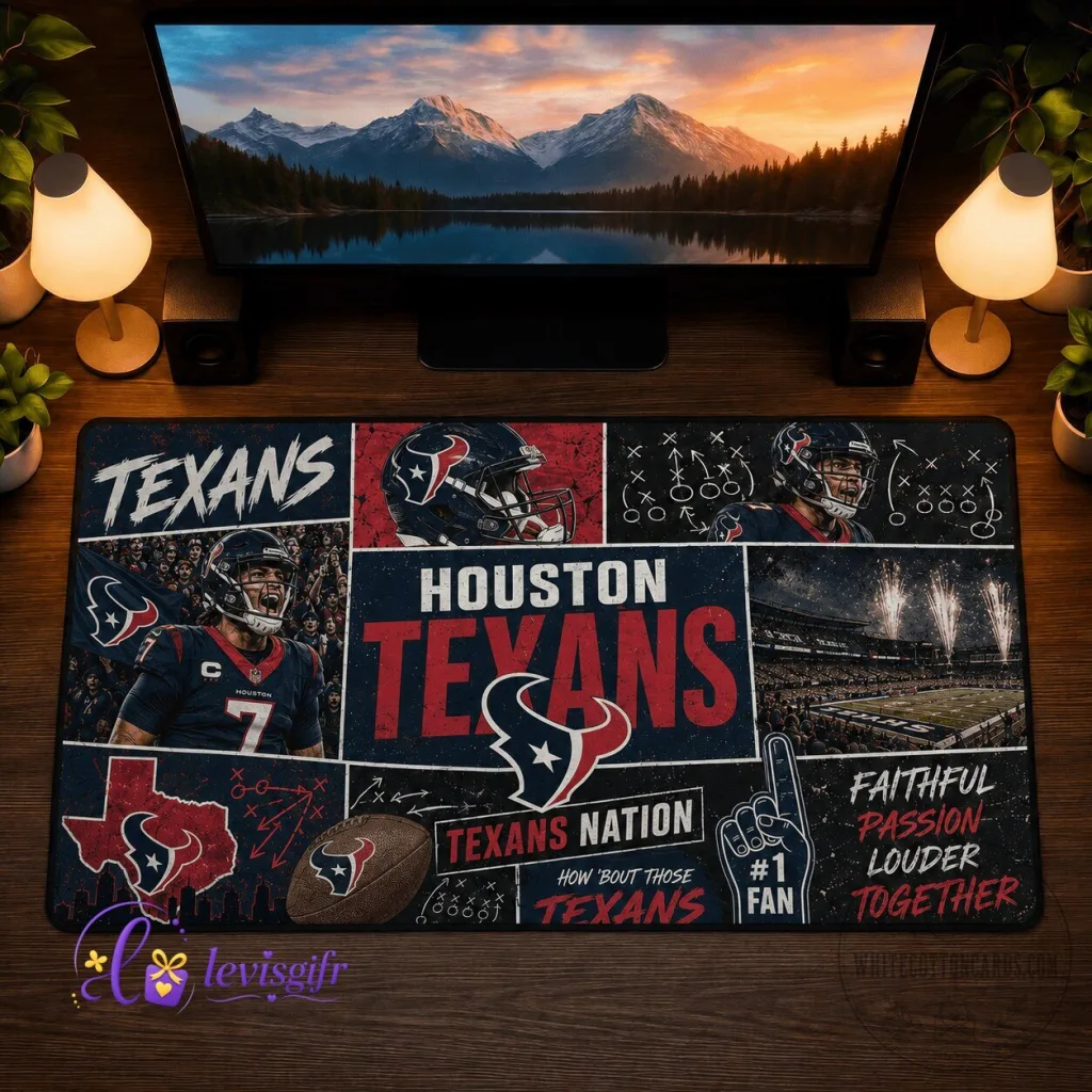 Houston Texans NFL Football Team Personalized Mouse Pad Houston Texans NFL Football Team Personalized Mouse Pad
