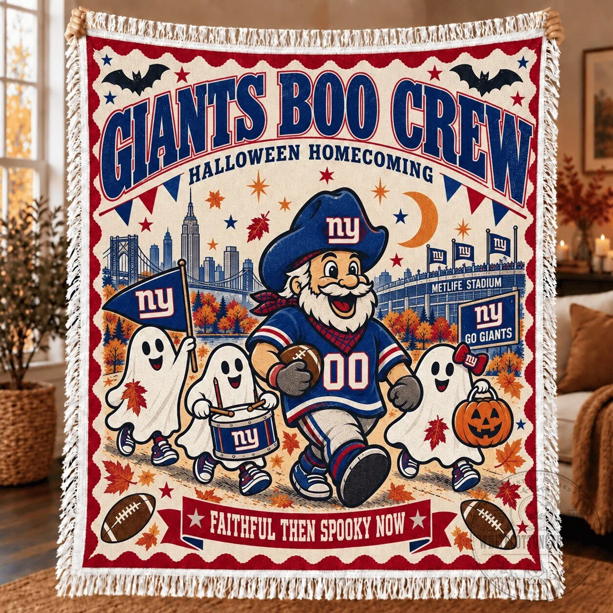 New York Giants Boo Crew Halloween Homecoming Fleece Blanket 5 New York Giants Boo Crew Halloween Homecoming Fleece Blanket