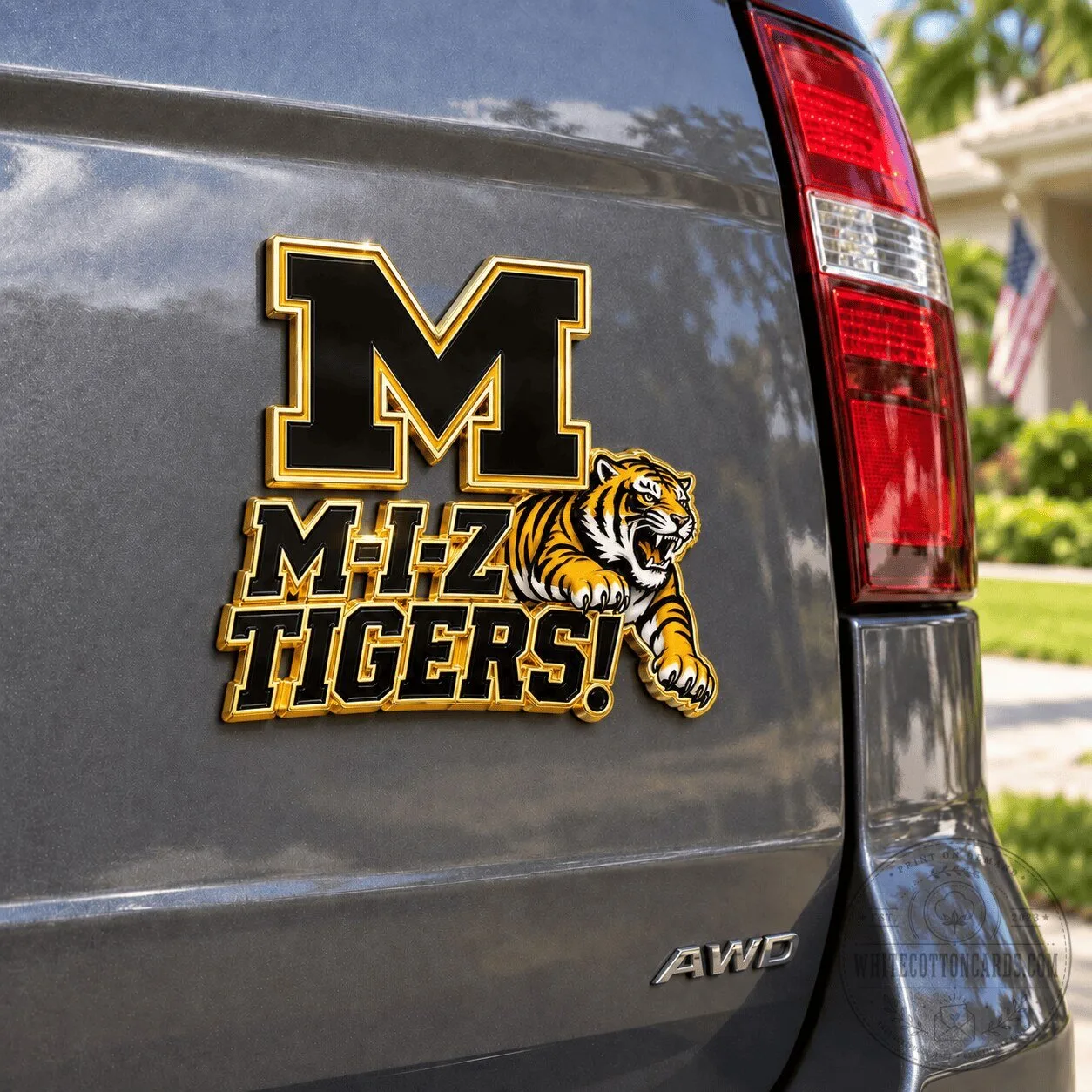 Missouri Tigers NCAA M-I-Z Tigers! Car Decal Sticker 3 Missouri Tigers NCAA M-I-Z Tigers! Car Decal Sticker