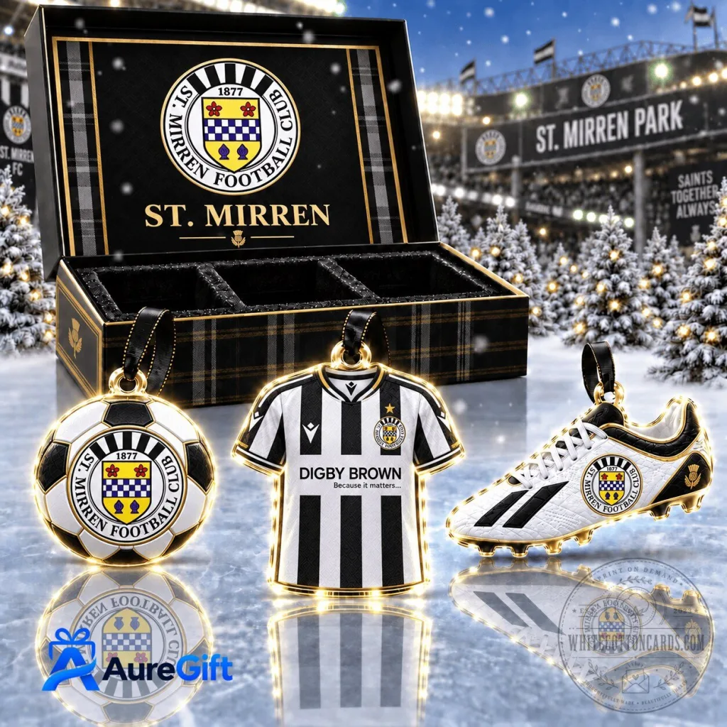 St Mirren Football Club Christmas Tree Ornaments Set St Mirren Football Club Christmas Tree Ornaments Set