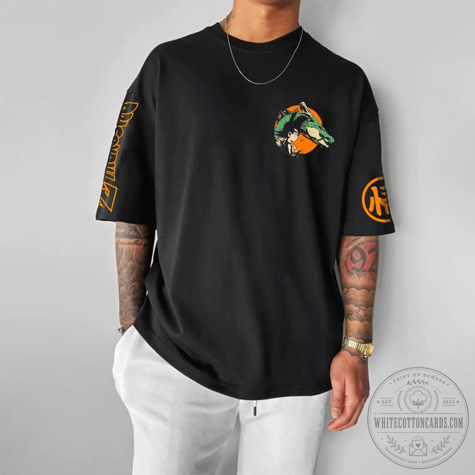 Anime Inspired Graphic Print Short Sleeve Crewneck T-Shirt 7 Anime Inspired Graphic Print Short Sleeve Crewneck T-Shirt