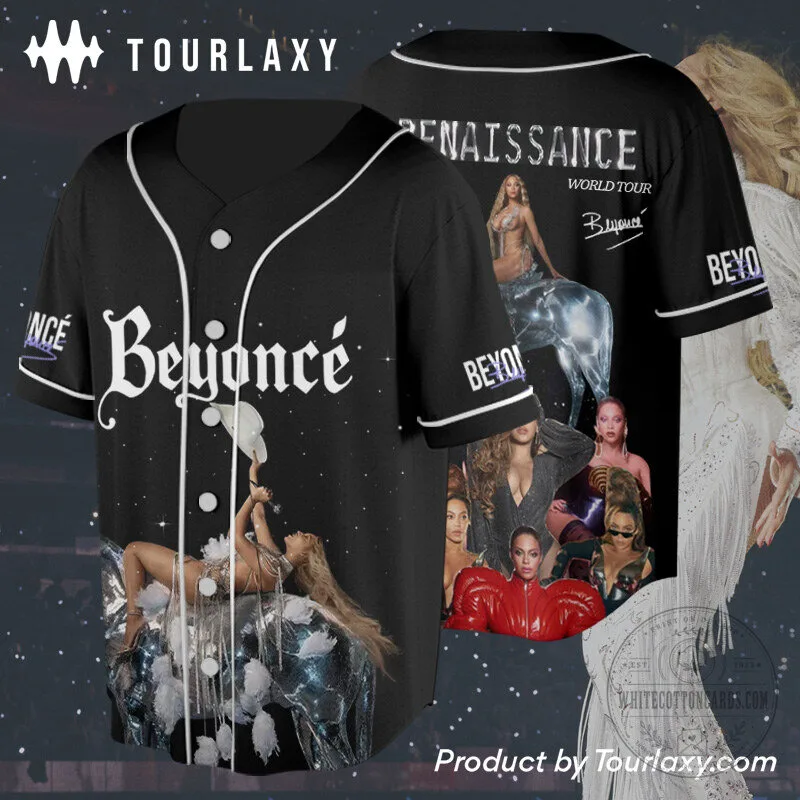 Beyoncé Renaissance World Tour Baseball Jersey 1 Beyoncé Renaissance World Tour Baseball Jersey