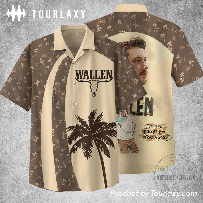 Hawaiian Shirt for the 2025 I'm The Problem Tour by Morgan Wallen