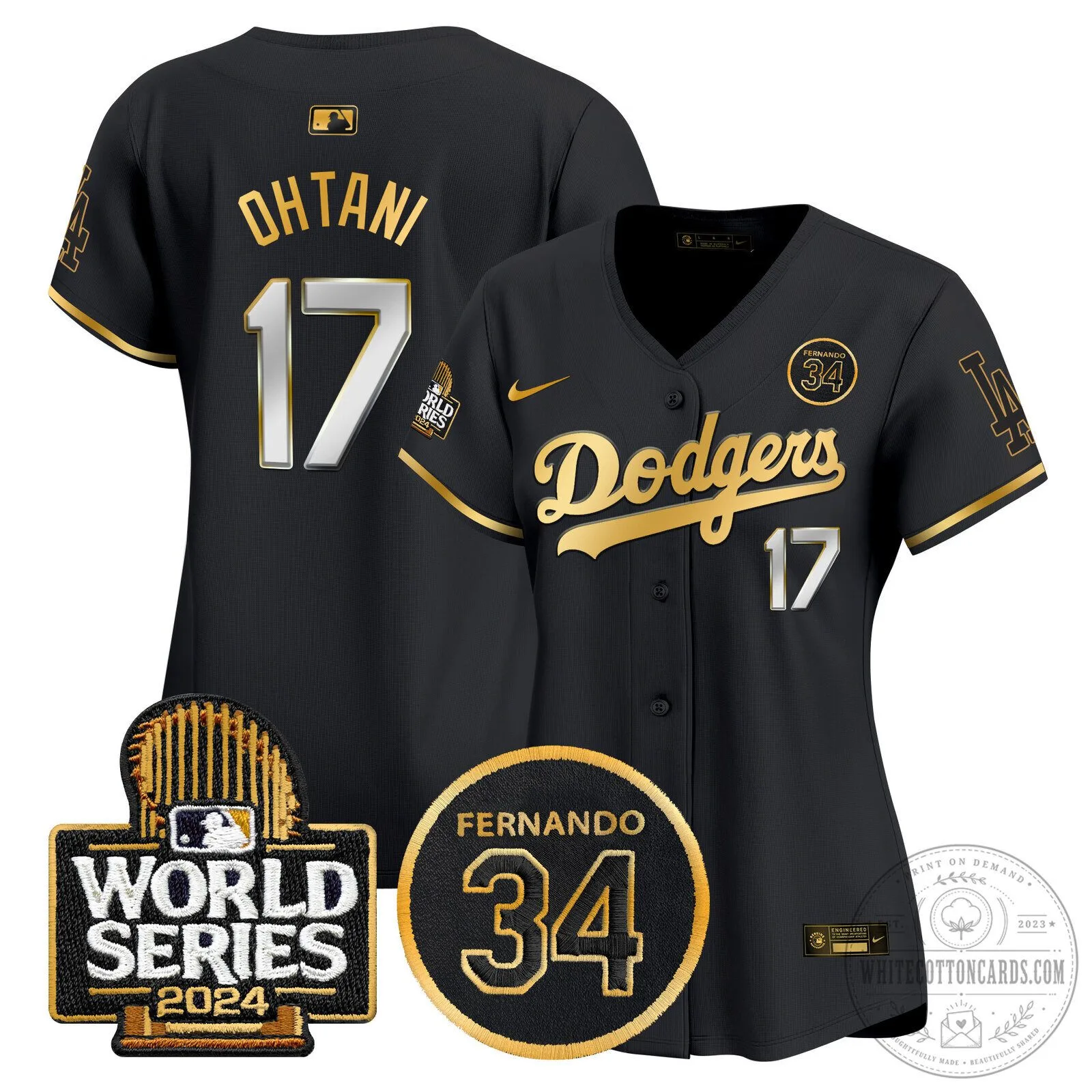 Dodgers Fernando Valenzuela Memorial 2024 World Series Patch Baseball Jersey 55 Dodgers Fernando Valenzuela Memorial 2024 World Series Patch Baseball Jersey