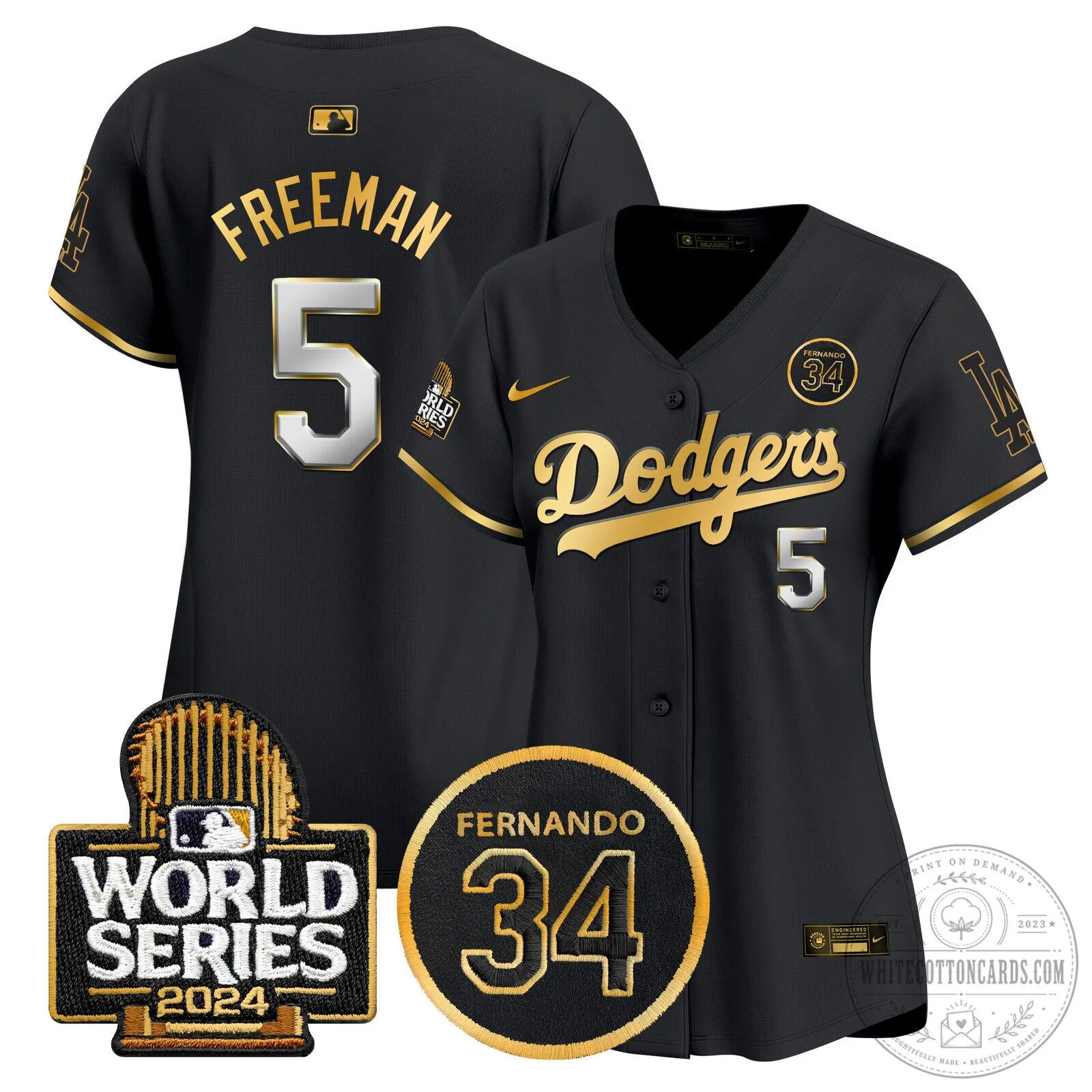 Dodgers Fernando Valenzuela Memorial 2024 World Series Patch Baseball Jersey 56 Dodgers Fernando Valenzuela Memorial 2024 World Series Patch Baseball Jersey