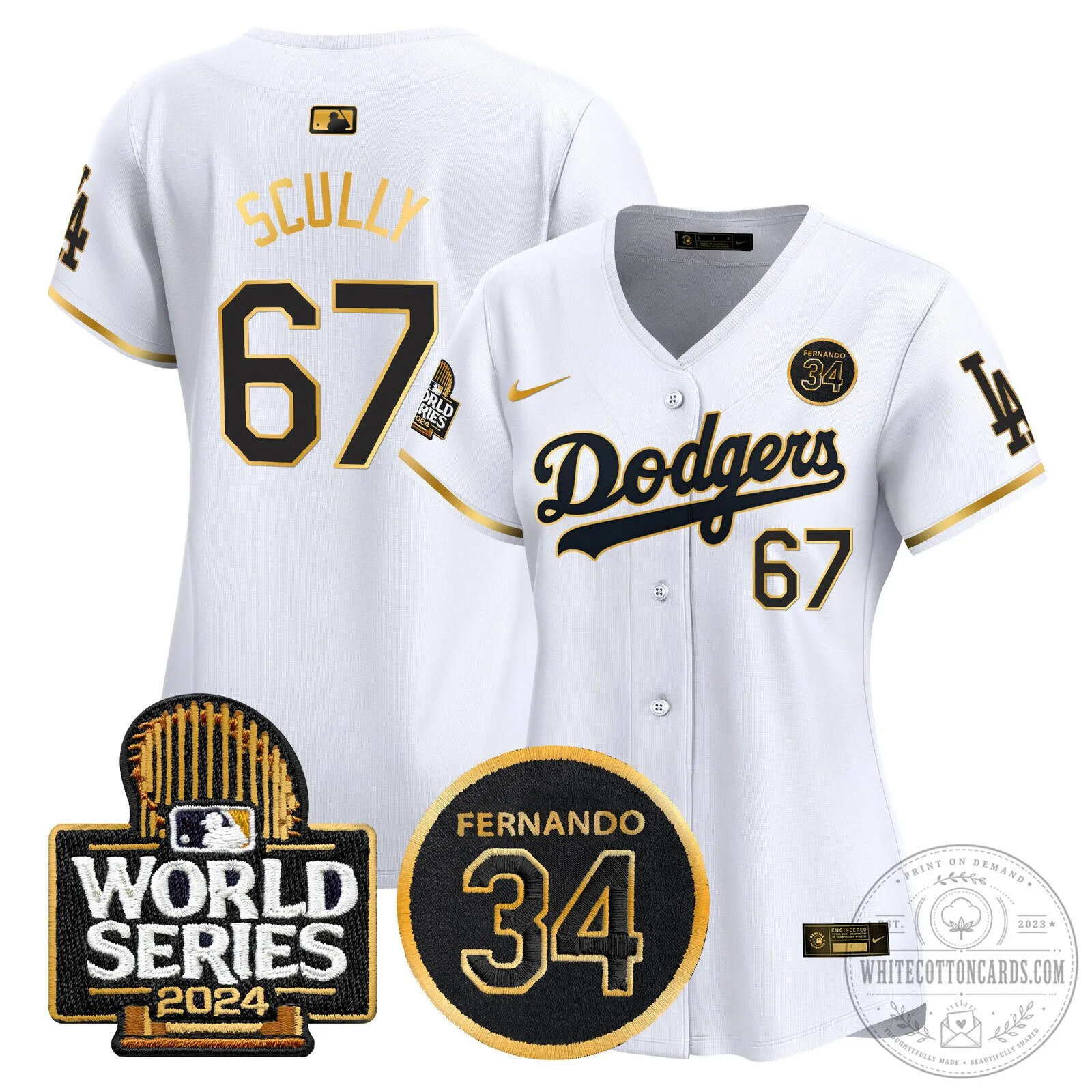 Dodgers Fernando Valenzuela Memorial 2024 World Series Patch Baseball Jersey 69 Dodgers Fernando Valenzuela Memorial 2024 World Series Patch Baseball Jersey