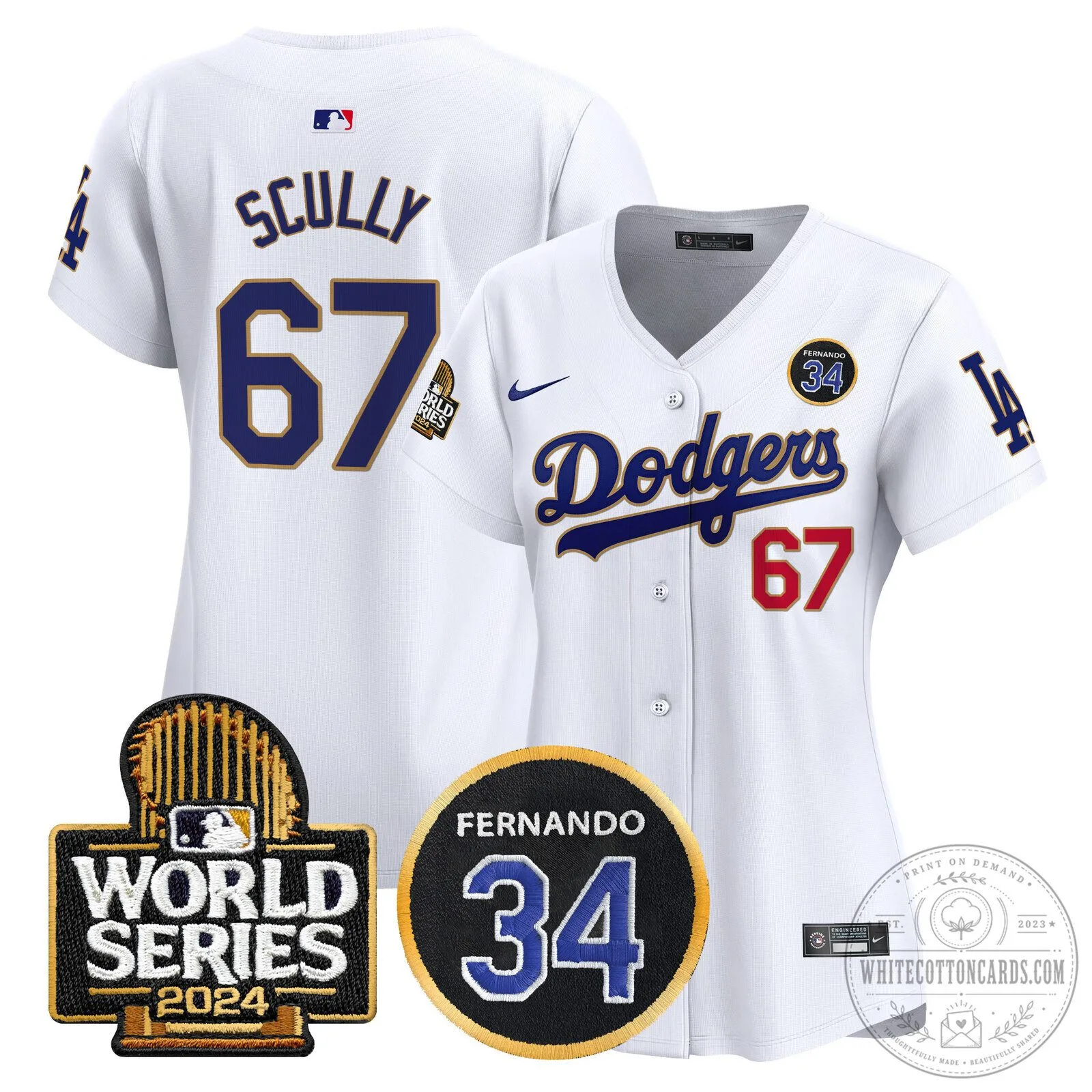 Dodgers Fernando Valenzuela Memorial 2024 World Series Patch Baseball Jersey 79 Dodgers Fernando Valenzuela Memorial 2024 World Series Patch Baseball Jersey