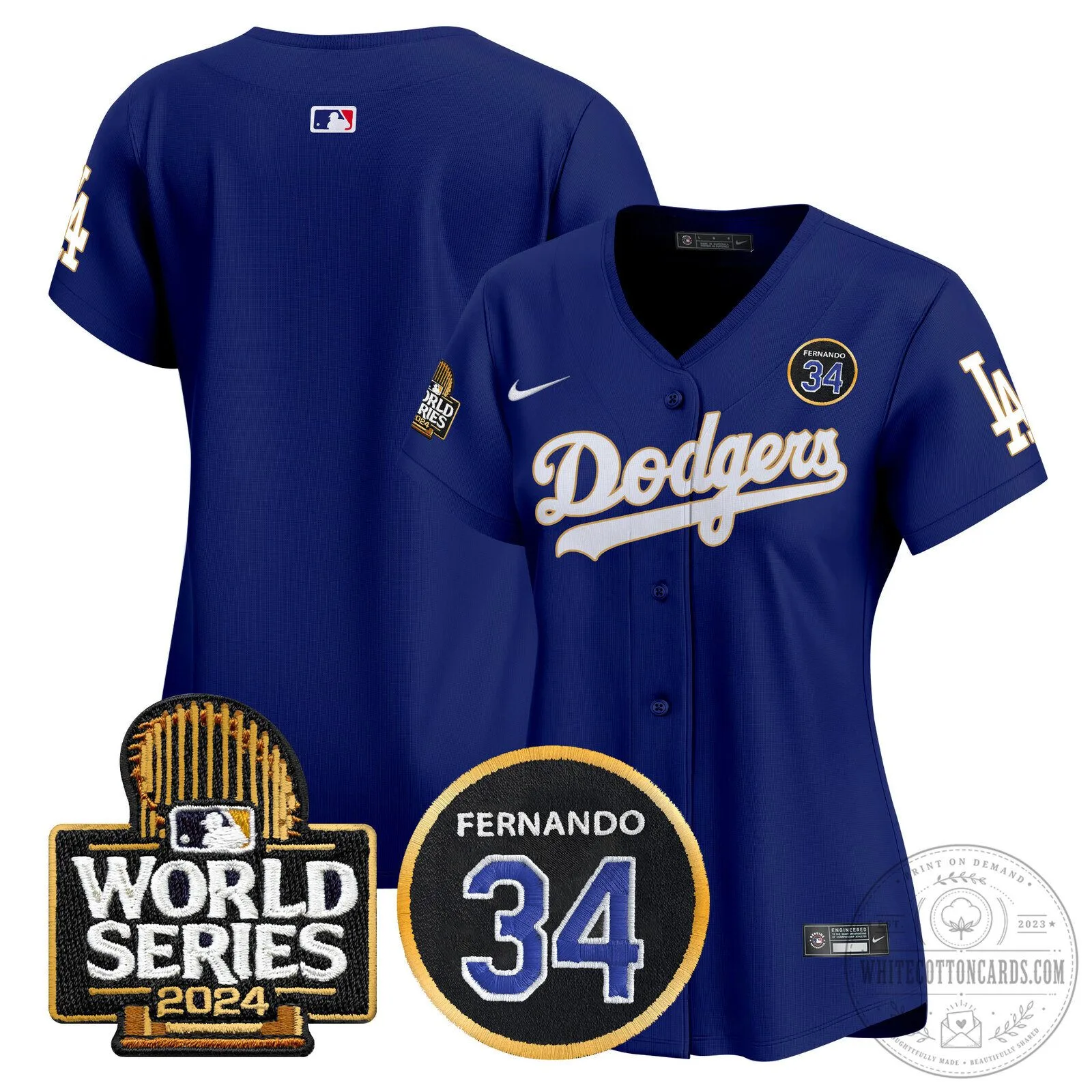 Dodgers Fernando Valenzuela Memorial 2024 World Series Patch Baseball Jersey 93 Dodgers Fernando Valenzuela Memorial 2024 World Series Patch Baseball Jersey