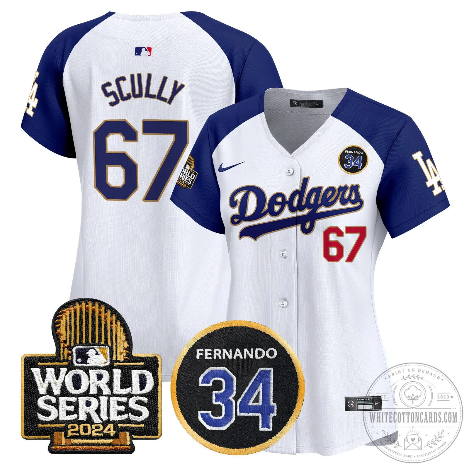 Dodgers Fernando Valenzuela Memorial 2024 World Series Patch Baseball Jersey 99 Dodgers Fernando Valenzuela Memorial 2024 World Series Patch Baseball Jersey
