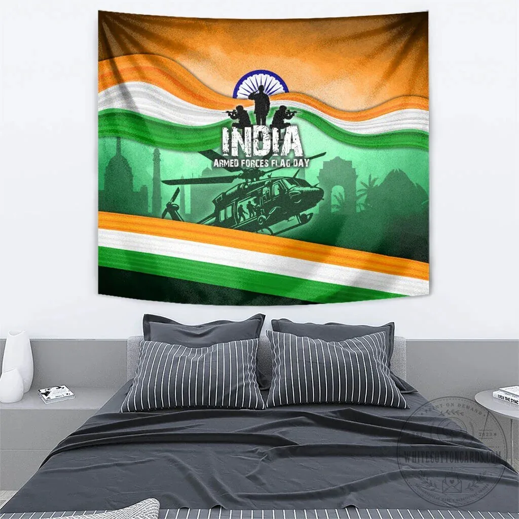India Armed Forces Flag Day Patriotic Indian Military Wall Hanging Tapestry 9 India Armed Forces Flag Day Patriotic Indian Military Wall Hanging Tapestry