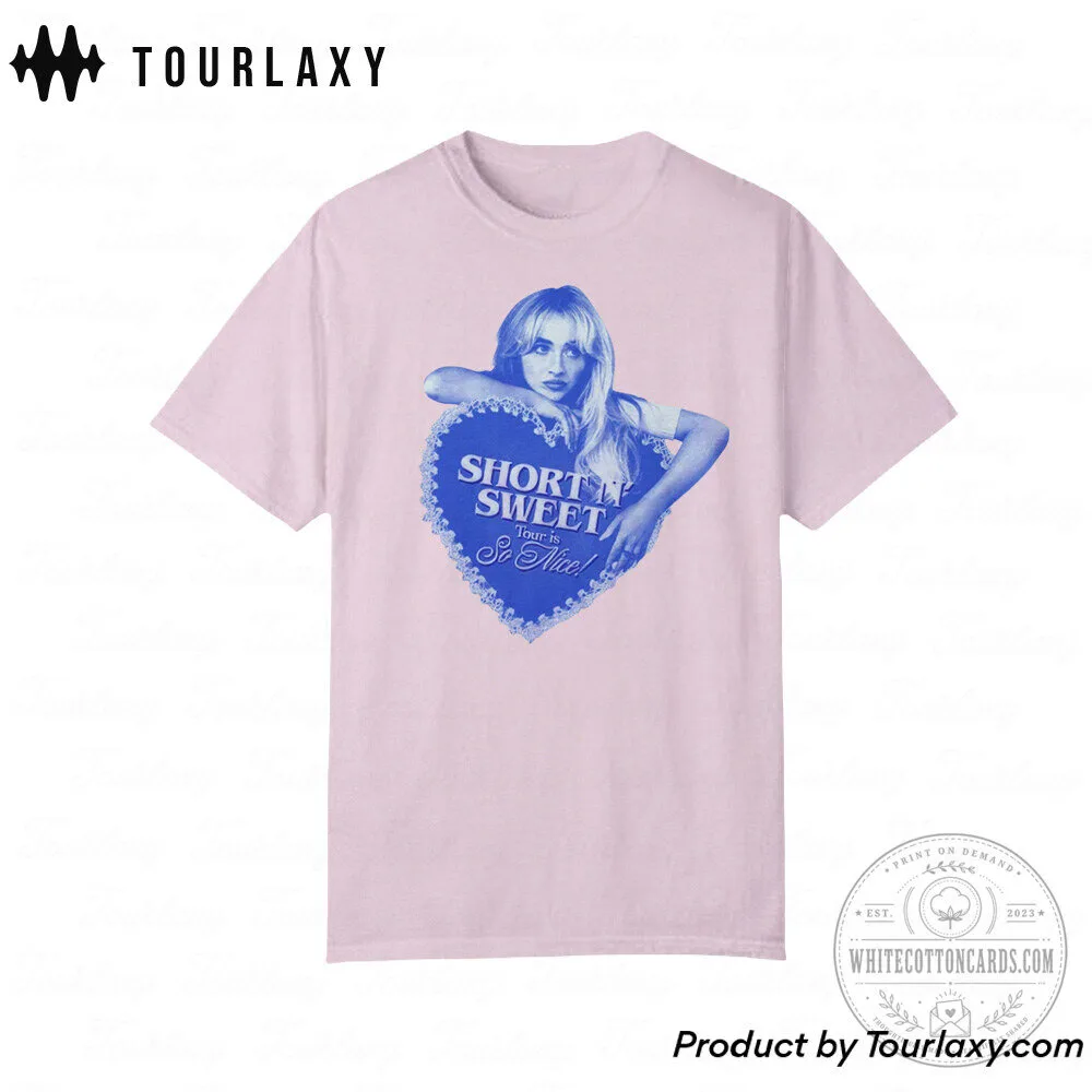 Sabrina Carpenter Short N Sweet Tour So Nice T-Shirt 7 Sabrina Carpenter Short N Sweet Tour So Nice T-Shirt