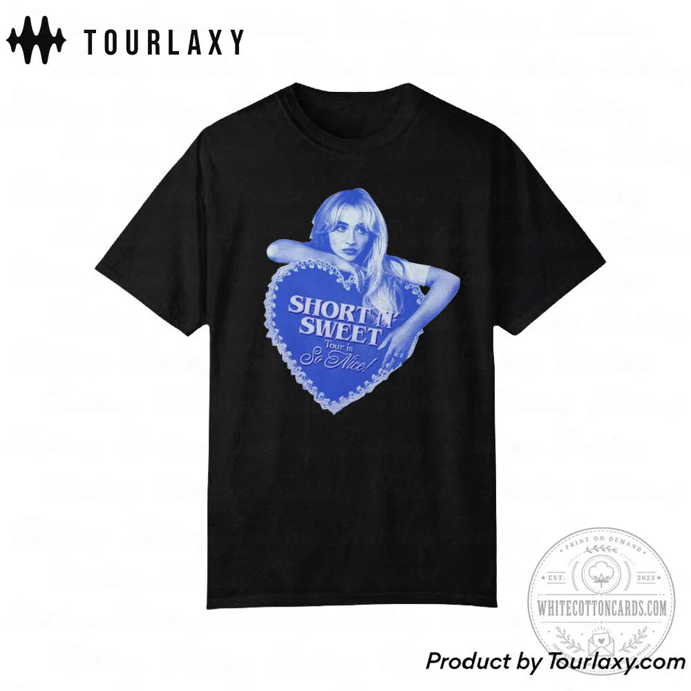 Sabrina Carpenter Short N Sweet Tour So Nice T-Shirt 8 Sabrina Carpenter Short N Sweet Tour So Nice T-Shirt