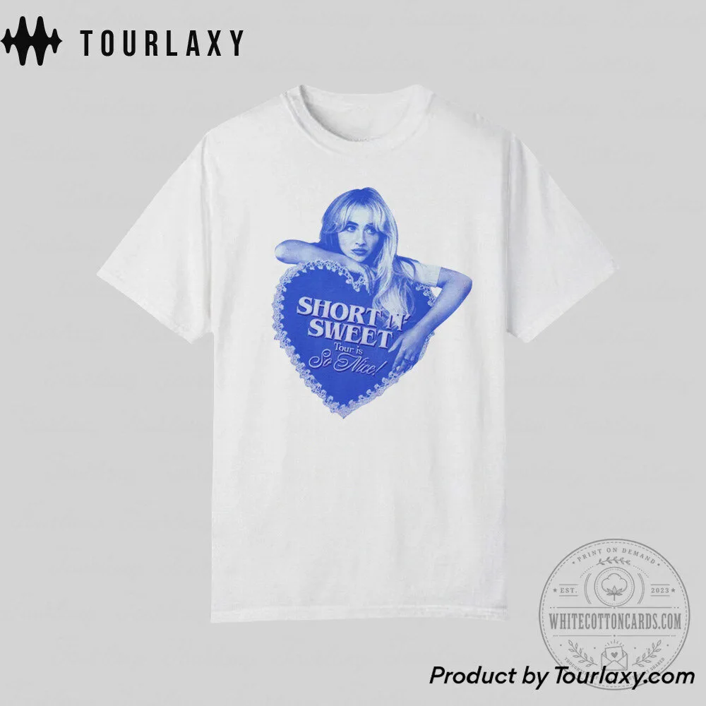 Sabrina Carpenter Short N Sweet Tour So Nice T-Shirt 9 Sabrina Carpenter Short N Sweet Tour So Nice T-Shirt