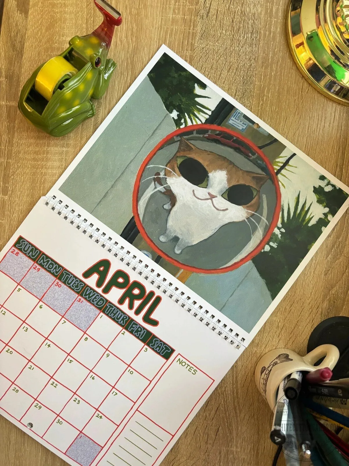 Kelly Pringle 2027 Calendar with Cats and Seals Artwork 12 Kelly Pringle 2027 Calendar with Cats and Seals Artwork