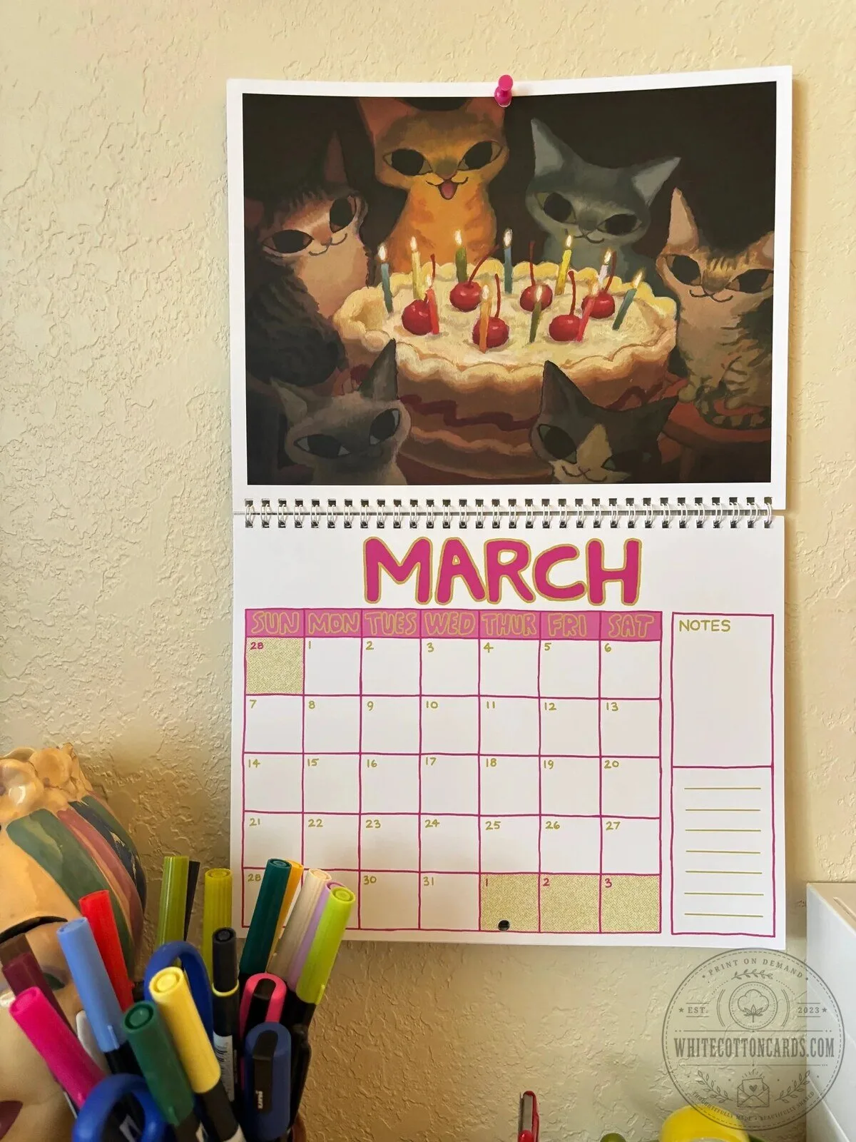 Kelly Pringle 2027 Calendar with Cats and Seals Artwork 13 Kelly Pringle 2027 Calendar with Cats and Seals Artwork