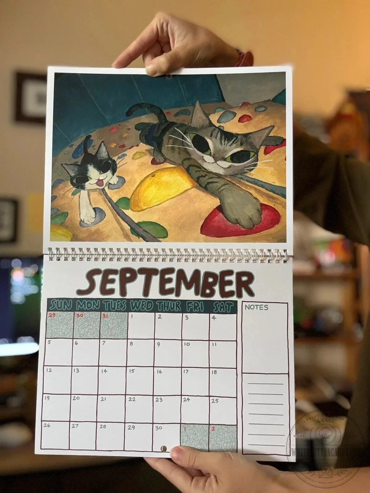 Kelly Pringle 2027 Calendar with Cats and Seals Artwork 14 Kelly Pringle 2027 Calendar with Cats and Seals Artwork