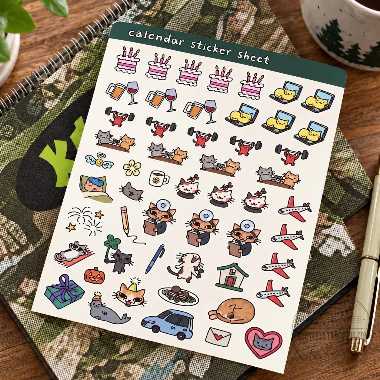 Kelly Pringle 2027 Calendar with Cats and Seals Artwork 15 Kelly Pringle 2027 Calendar with Cats and Seals Artwork