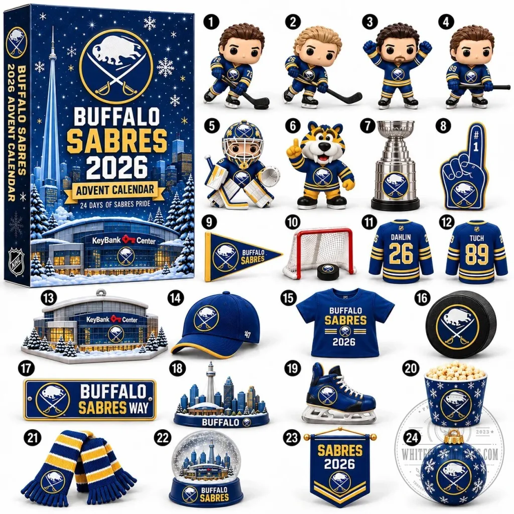 Buffalo Sabres 2026 NHL Hockey Team Game Day Surprise Countdown Advent Calendar Buffalo Sabres 2026 NHL Hockey Team Game Day Surprise Countdown Advent Calendar